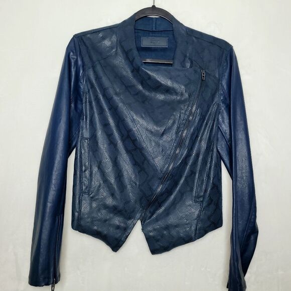Blank NYC Sharona Snake Print Jacket Size Small - Picture 1 of 14
